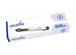 Image of aluetta 6 milligram blue cardboard box